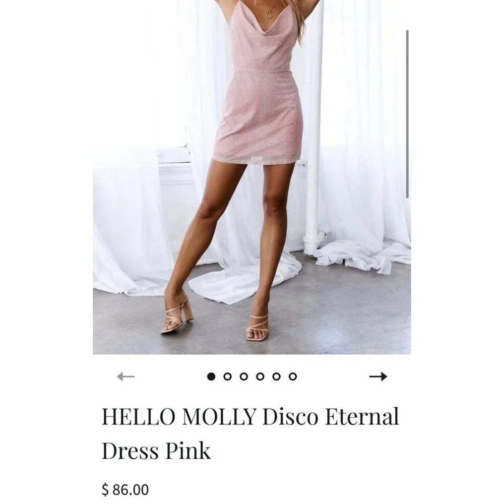 Hello Molly Disco Eternal Dress Pink